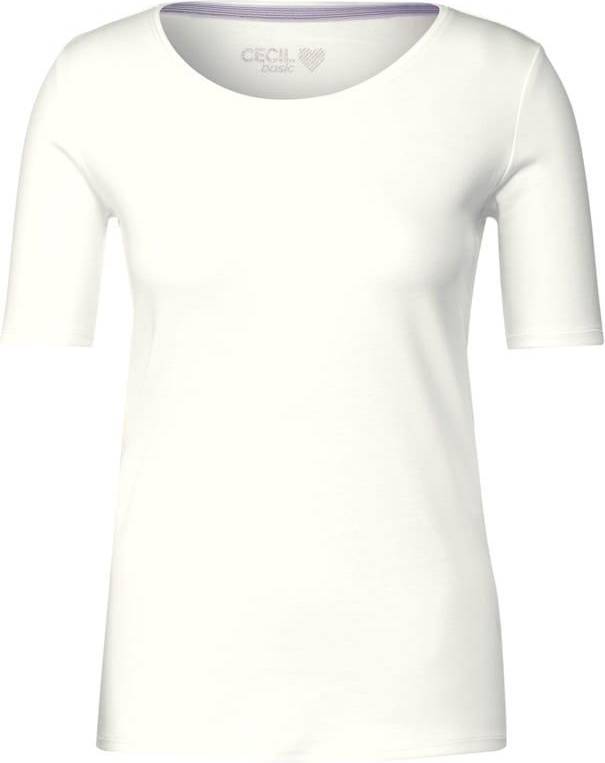 Cecil Basic T-Shirt Rundhals - Unifarbe