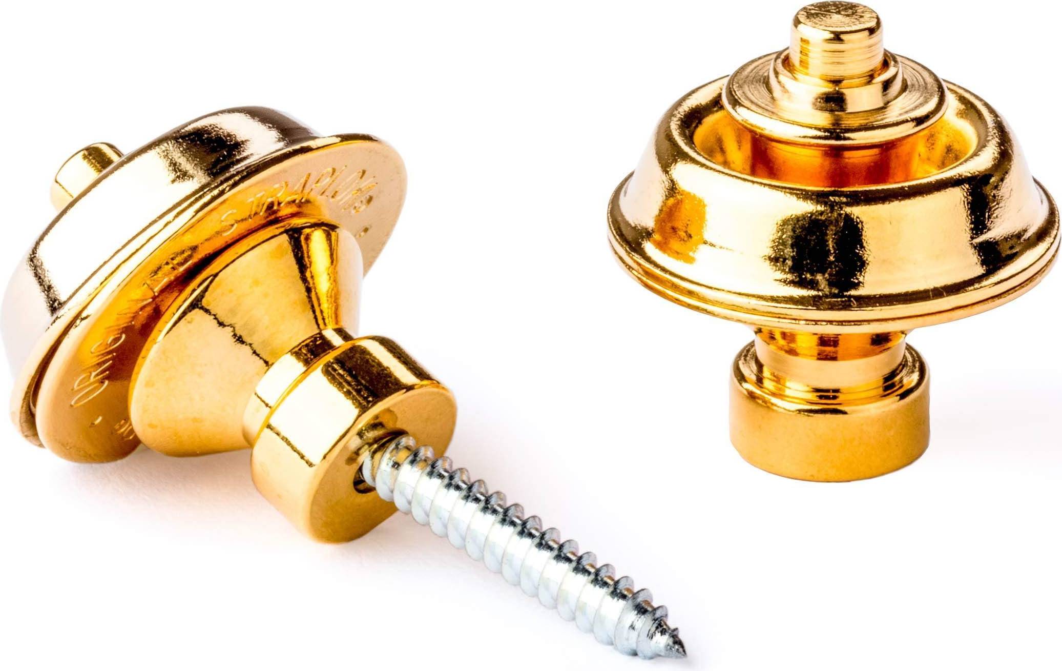 Dunlop SLS1504G Gold Traditional Strap Retainer System