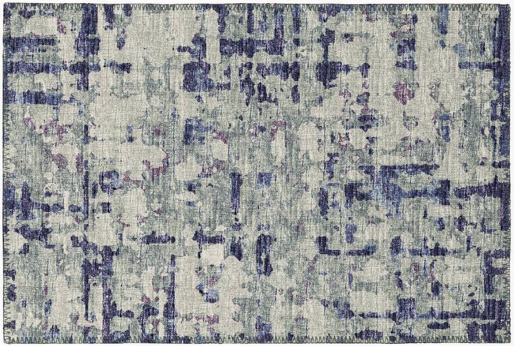 Addison Rugs Bravado Abstract Crosshatch Caramel Purple, Brown