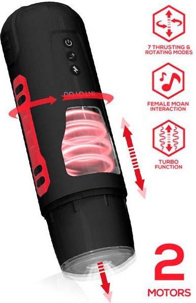 Pyro Advanced Thrusting Rotating Moaning Masturbator