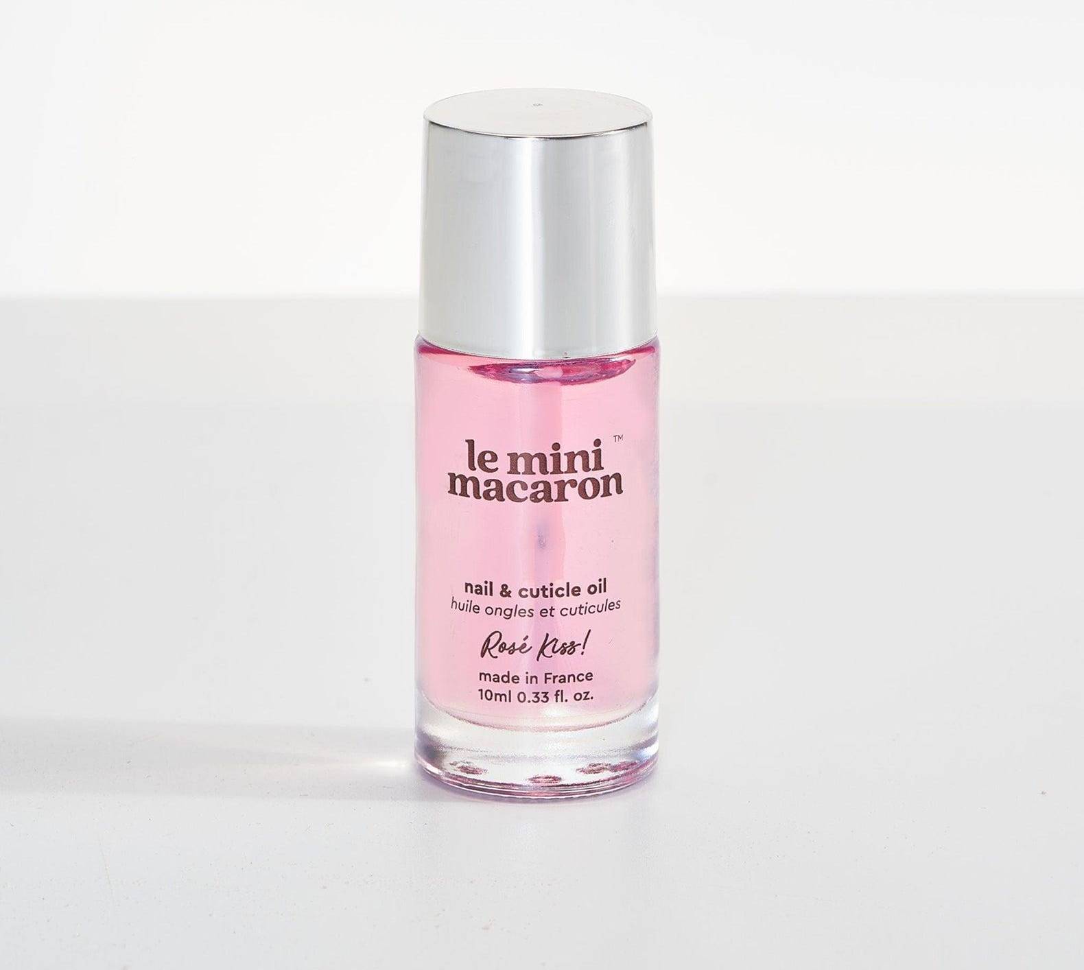 Le Mini Macaron Rosé Kiss Nail & Cuticle Oil 10ml