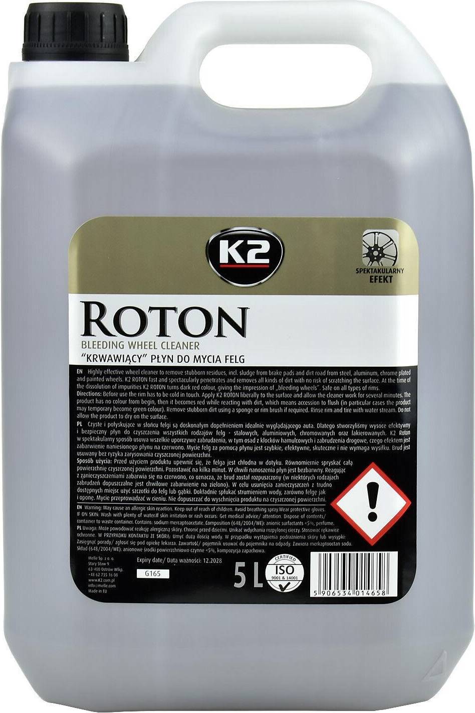 K2 Roton G165 Rengjøringsmiddel 5L Kanne