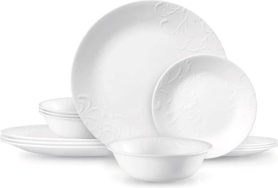 Corelle Madeline Embossed 12 Dinner Set 16pcs