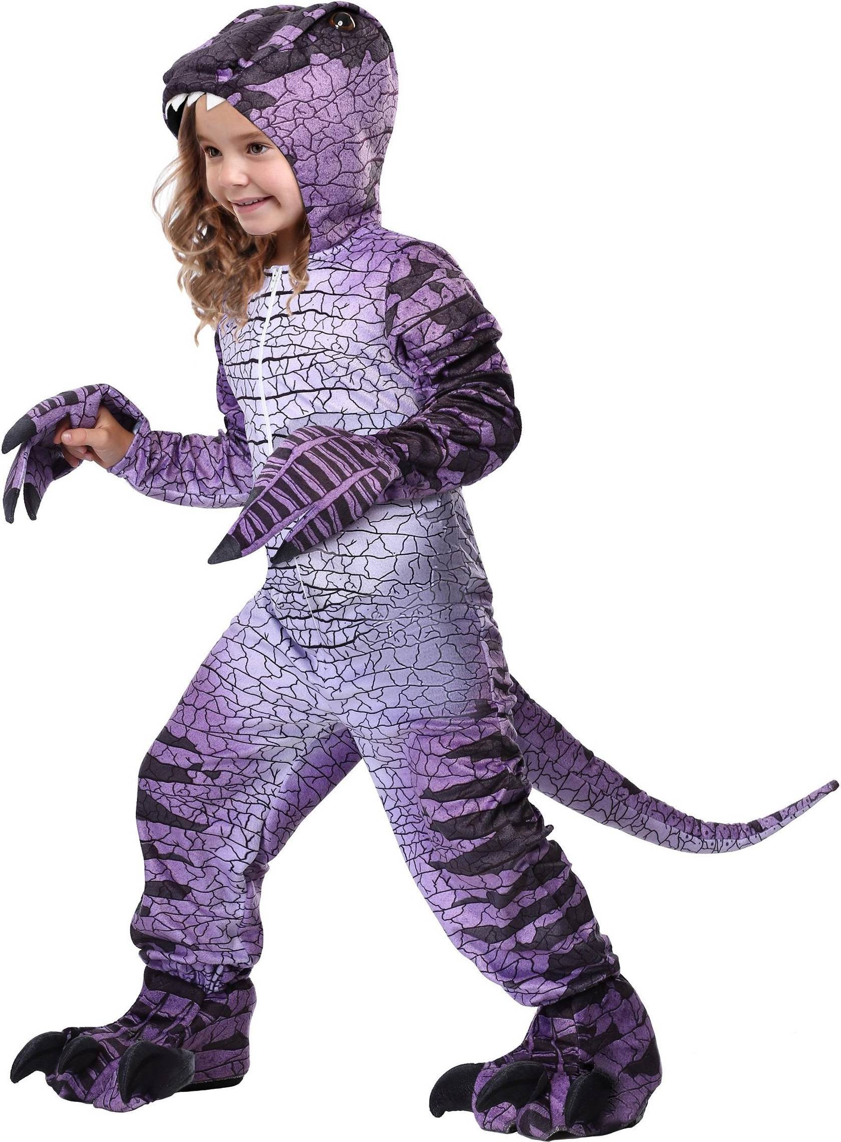 Fun Costumes Ravenous Raptor Child Costume Purple