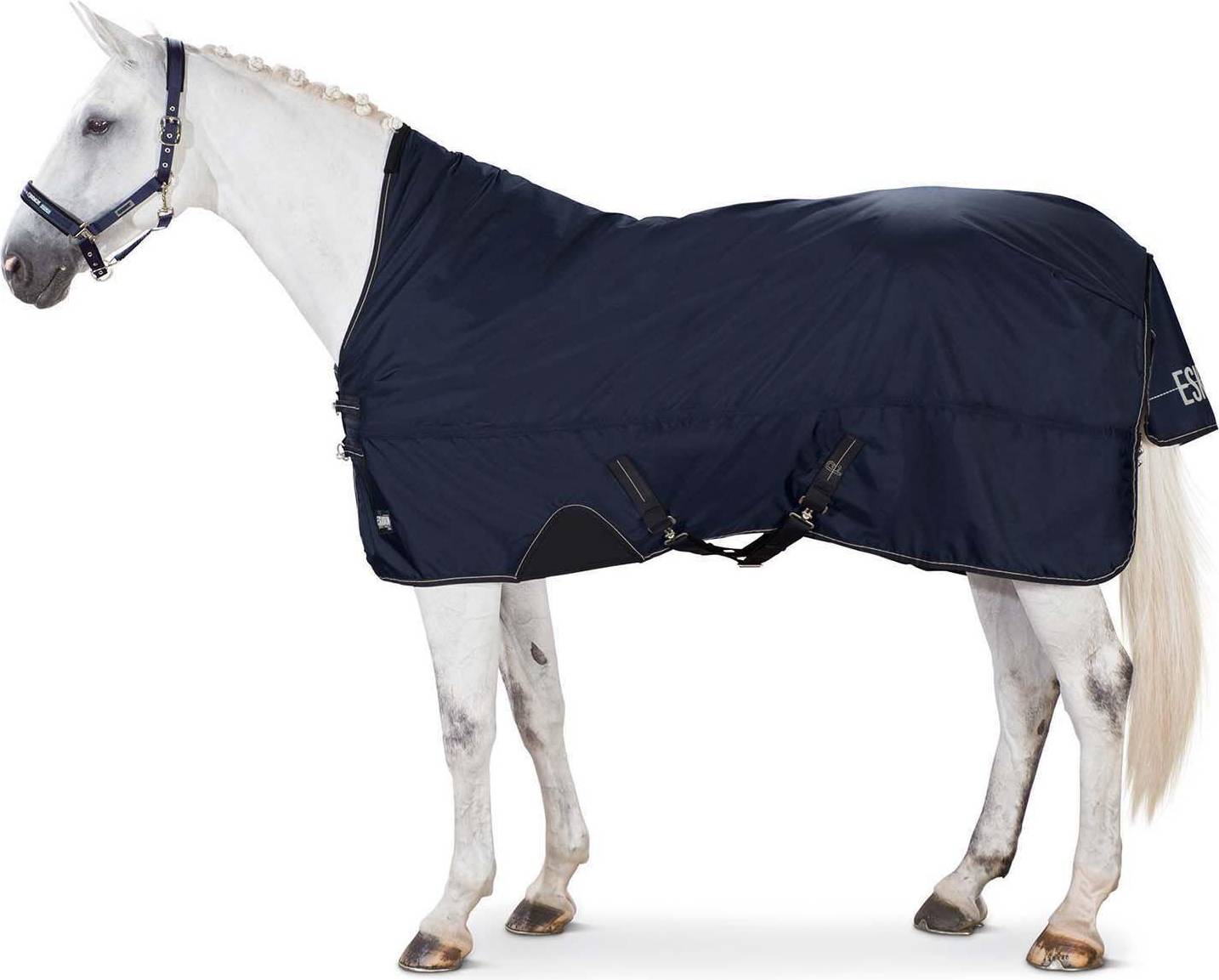 Beta Turnout Rug - Navy Blue