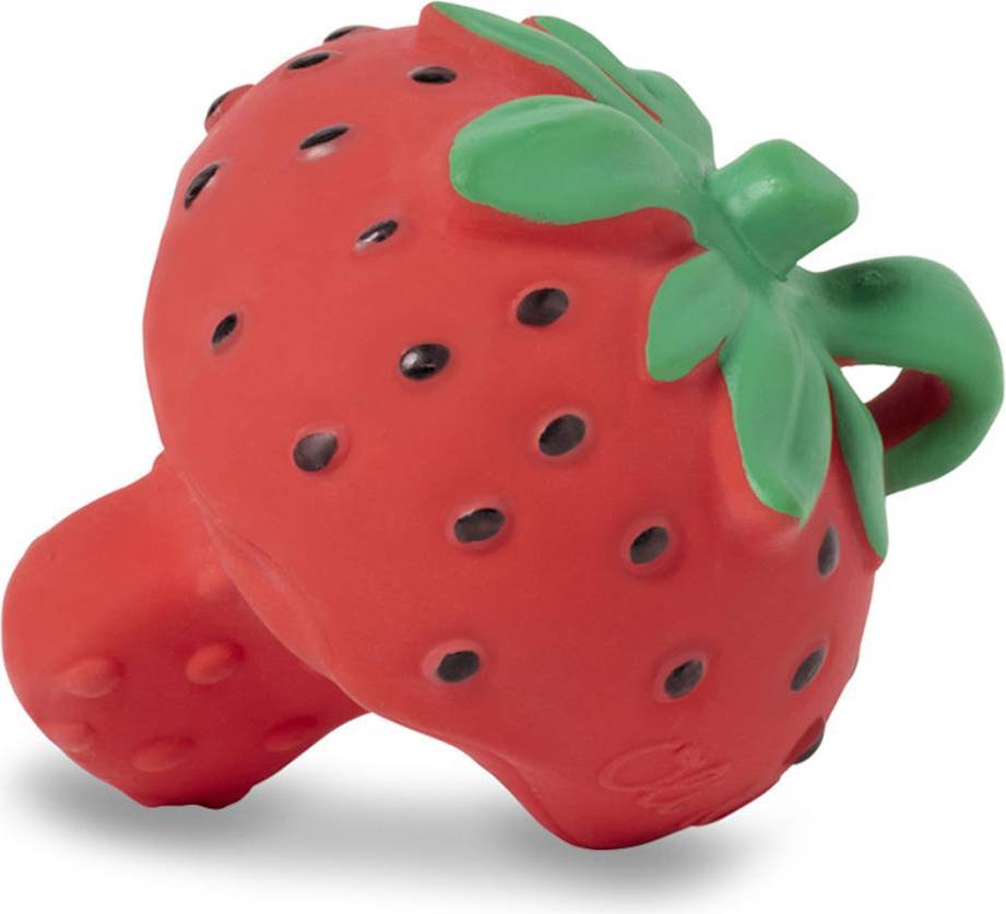 Strawberry Mini Baby Teether Red