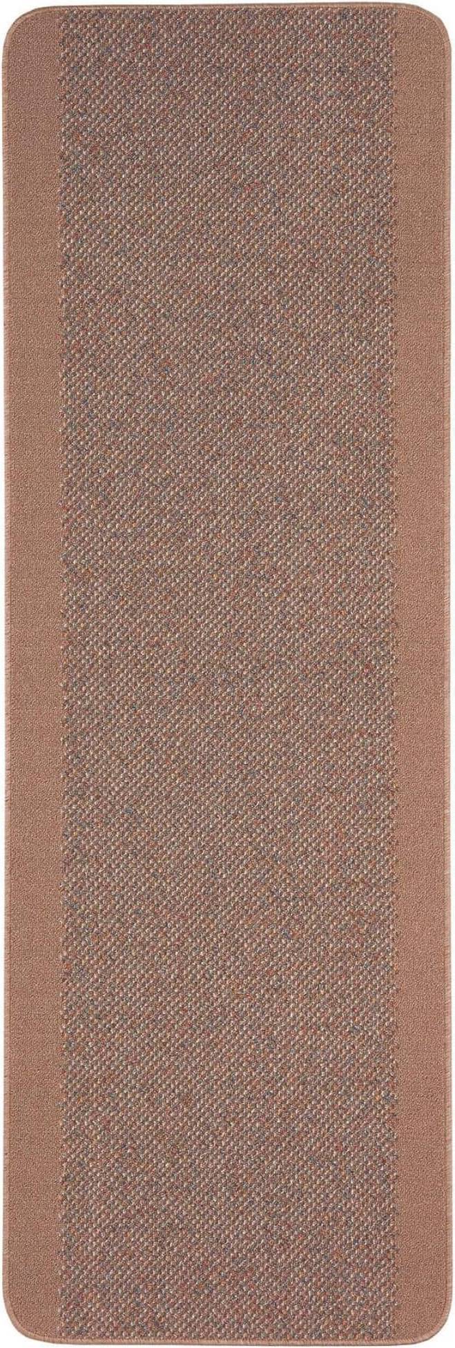 THE RUGS 67X200 & Mats Bordered Brown