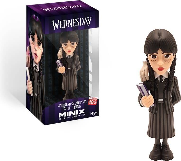 Wednesday: Wave 3 Wednesday Addams with Thing 5 inch PVC Figure
