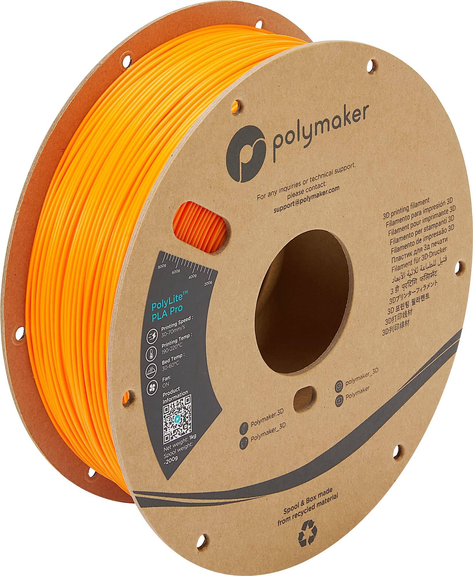 Polymaker PLA PRO Orange