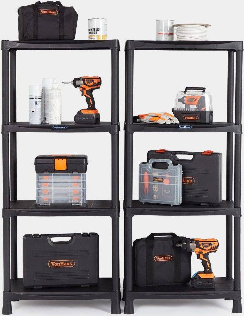 VonHaus 4 Tier Unit Pack Shelving System