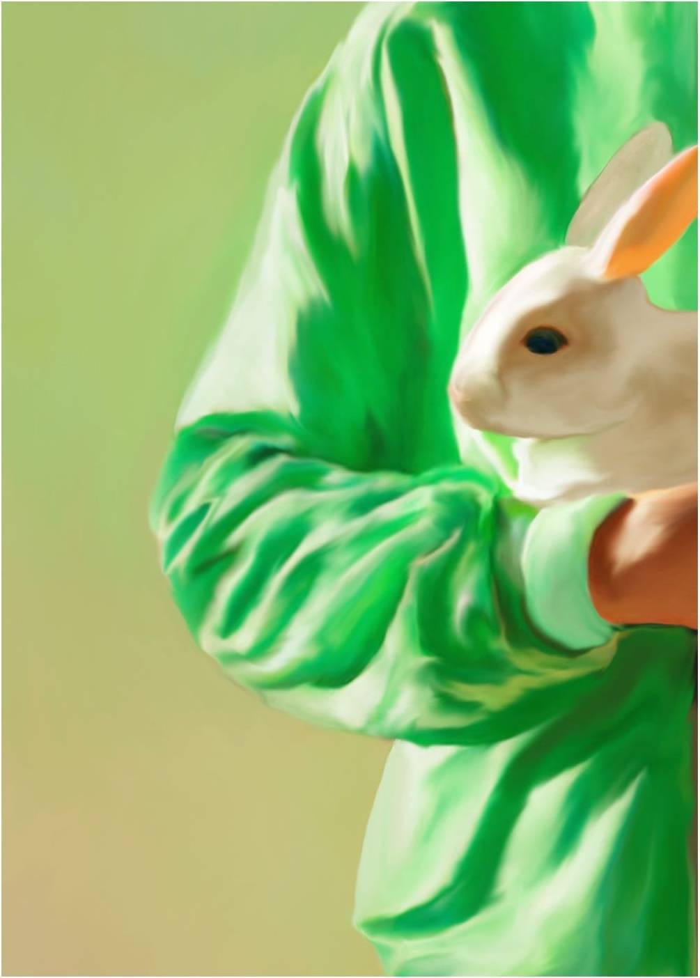 Paper Collective White Rabbit Poster 50x70cm