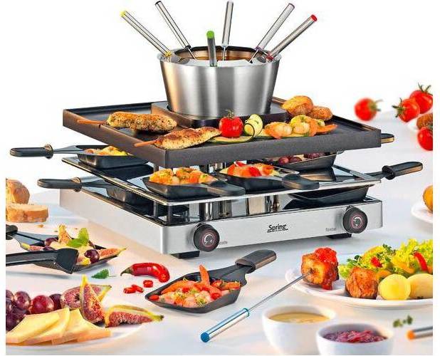 Raclette Spring RacletteFondue8 Classic Raclette, Tischgrill