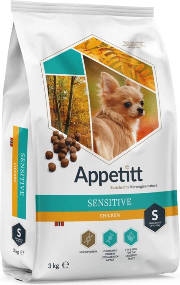 Hundfoder Sensitive Chicken Small 3kg