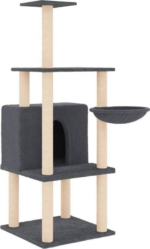 vidaXL Cat Tree with Scratching Posts Grey