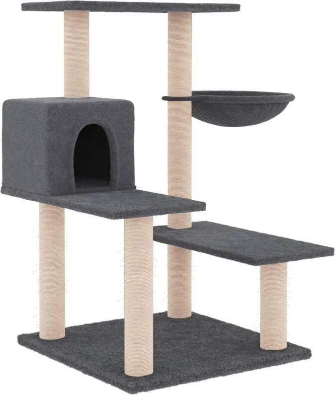 vidaXL Cat Tree with Scratching Posts Grey
