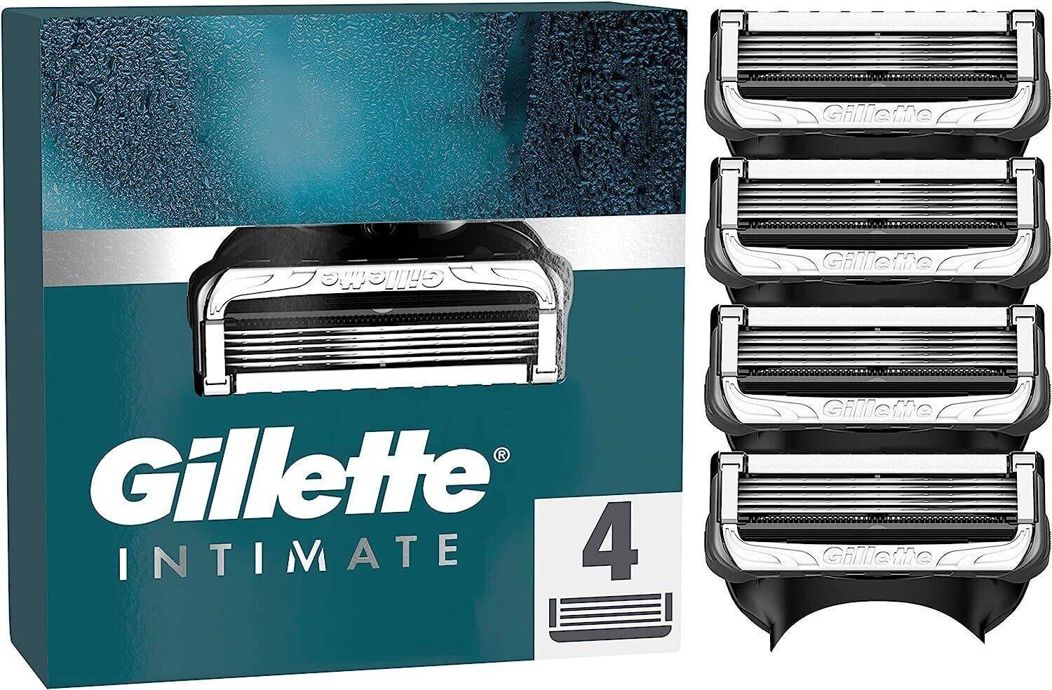 Gillette Intimate 4 St Rakblad Intim Rakning