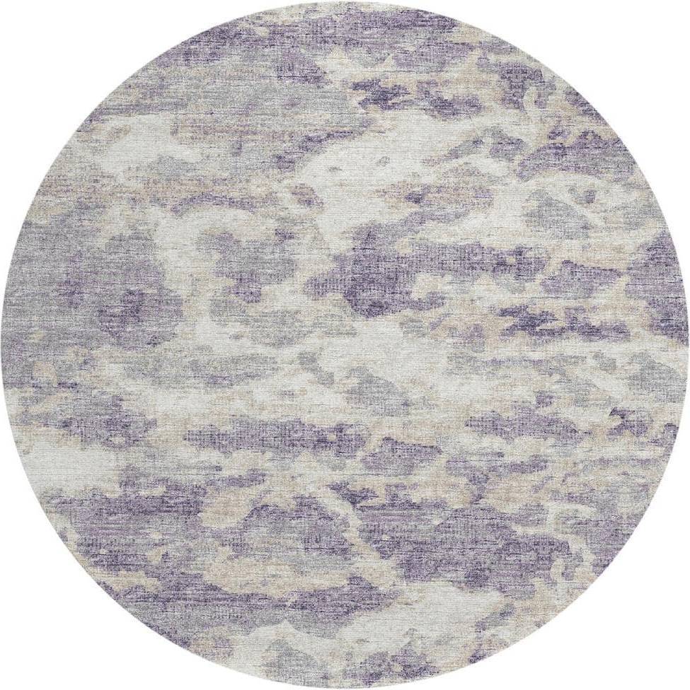 Addison Rugs Addison Rugs Accord Purple Purple, Silver 96x120"