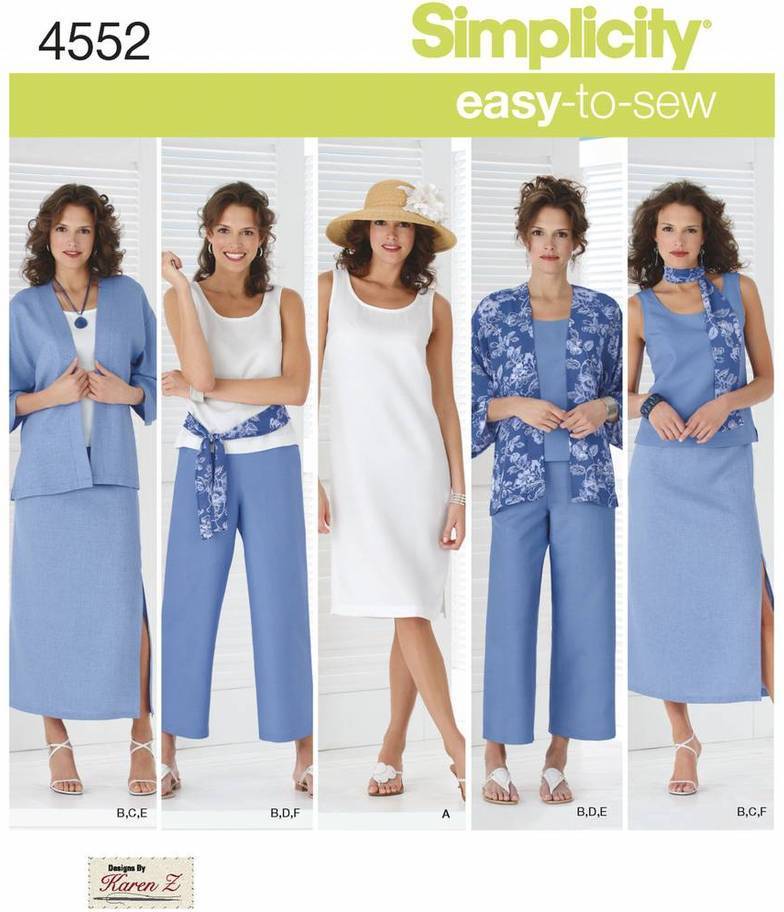 Simplicity Sewing Pattern 4552