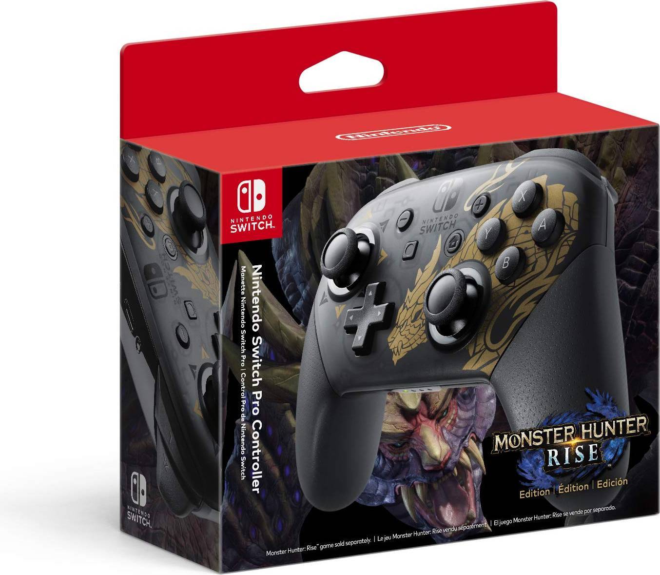 Nintendo Switch Pro Controller Monster Hunter Rise Edition