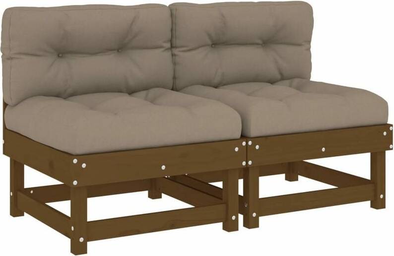vidaXL Mittensoffor dynor 2 Modulsoffa