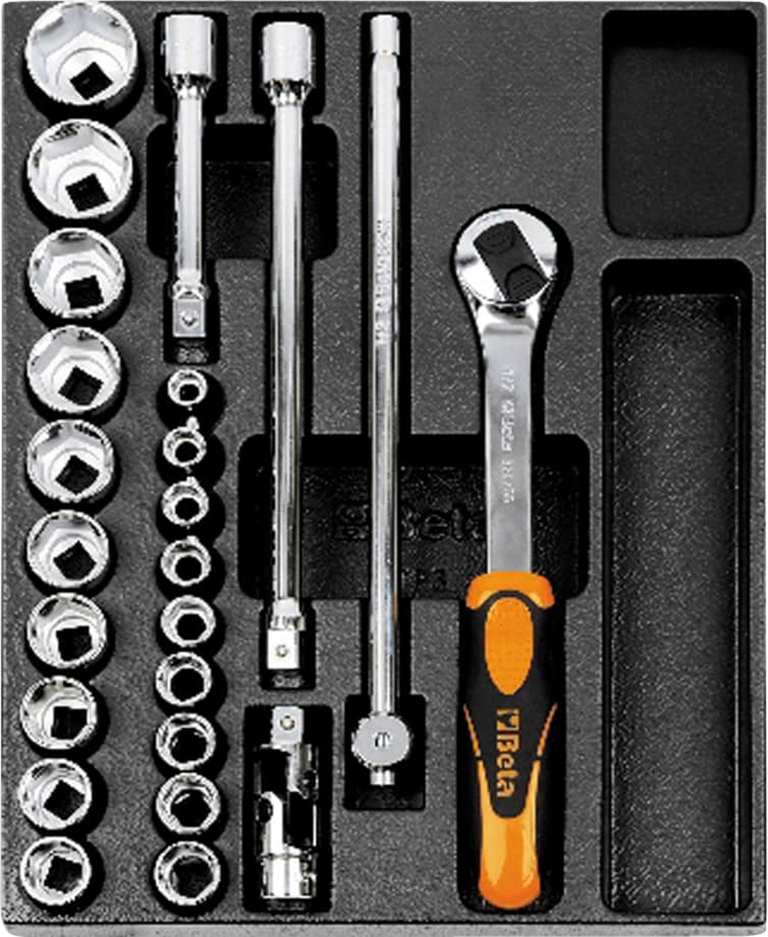 Beta Tools T83 Socket Accessory Set Head Socket Wrench