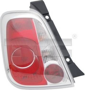 TYC Rear Light Left Fiat 500