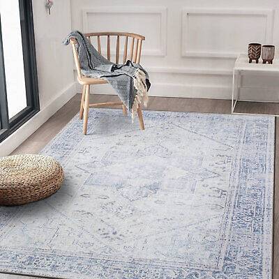 World Rug Gallery Medallion Boho Blue