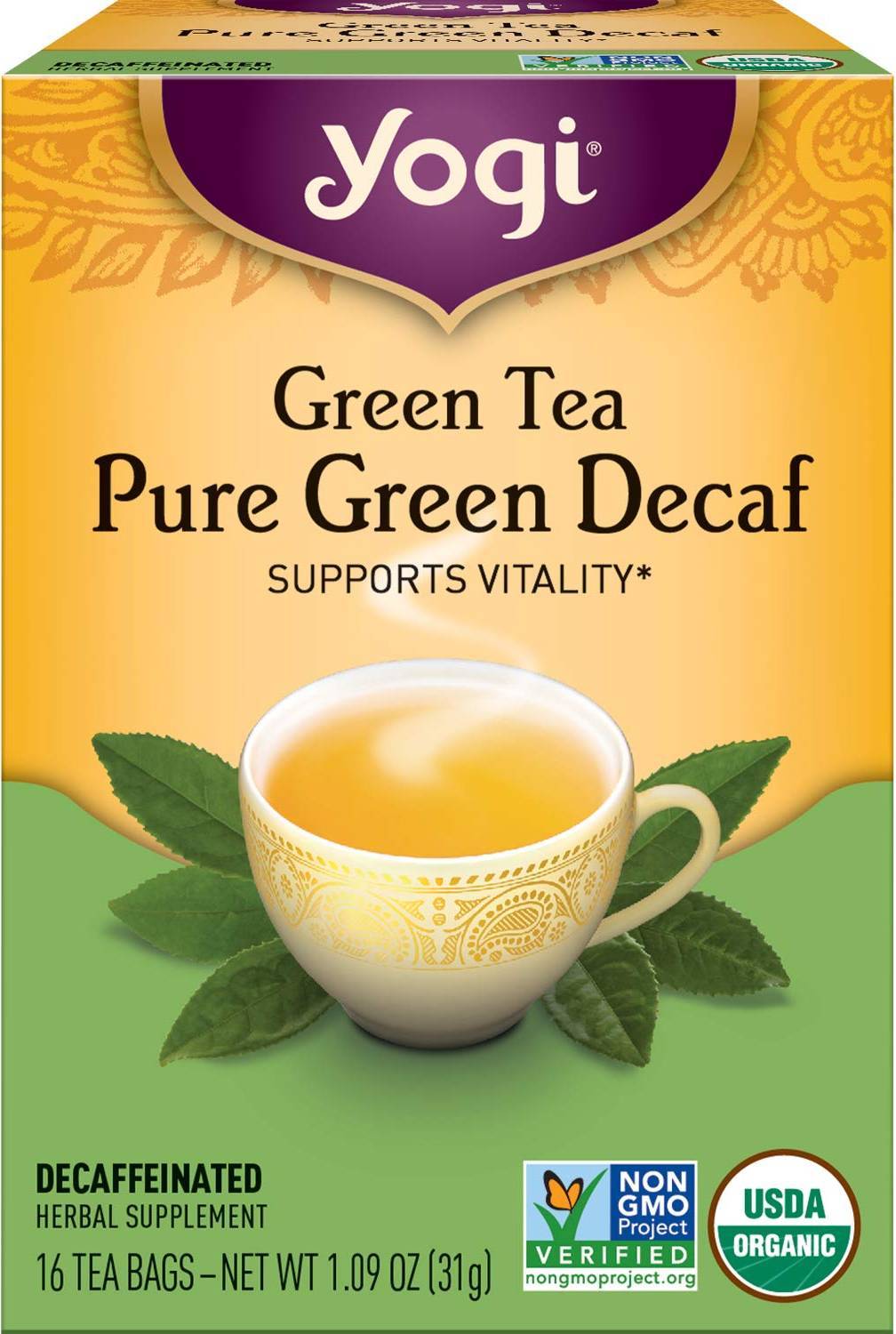 Green Tea Pure Green Decaf Tea