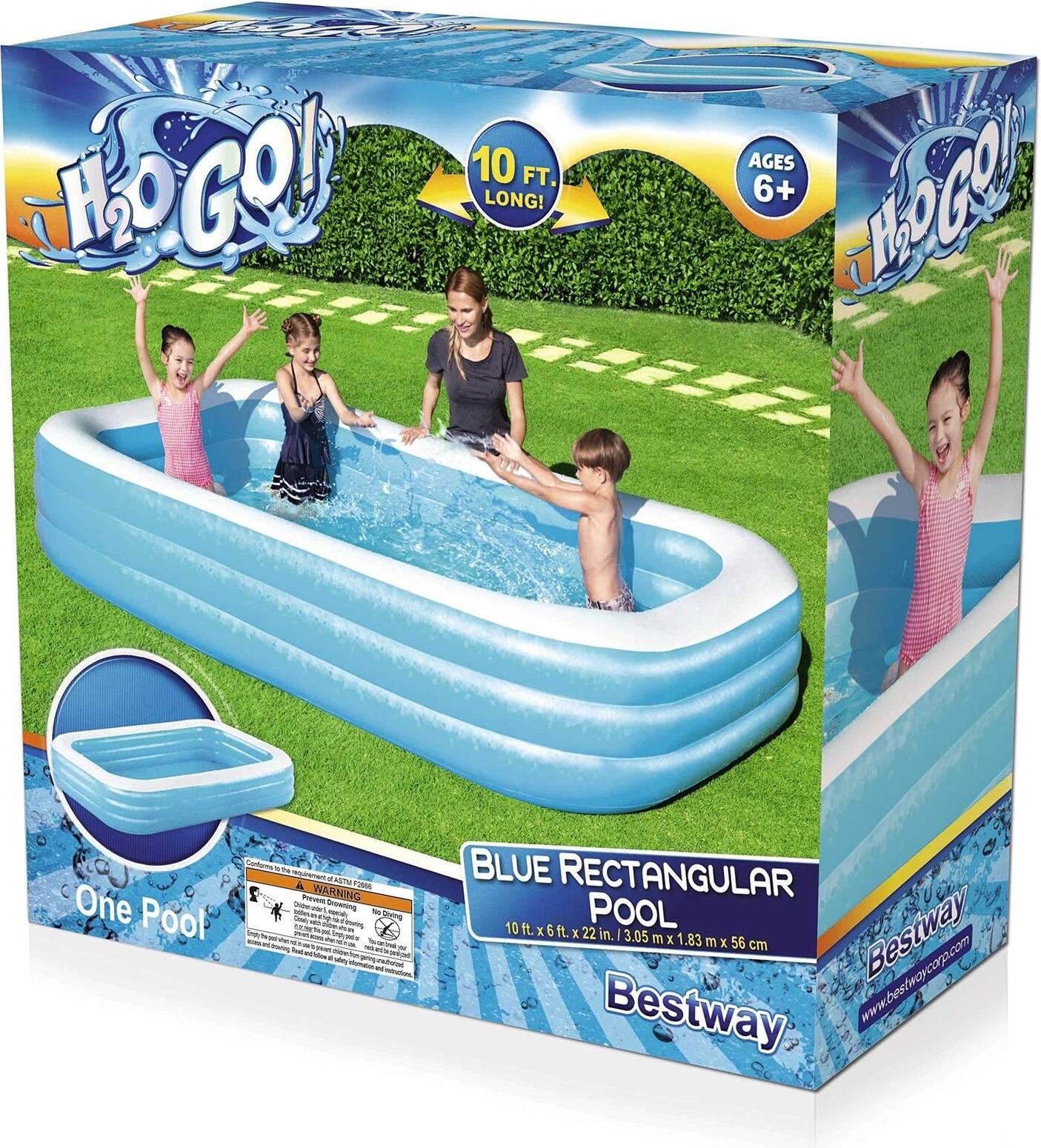 Bestway H2OGO! Rectangular Inflatable Pool