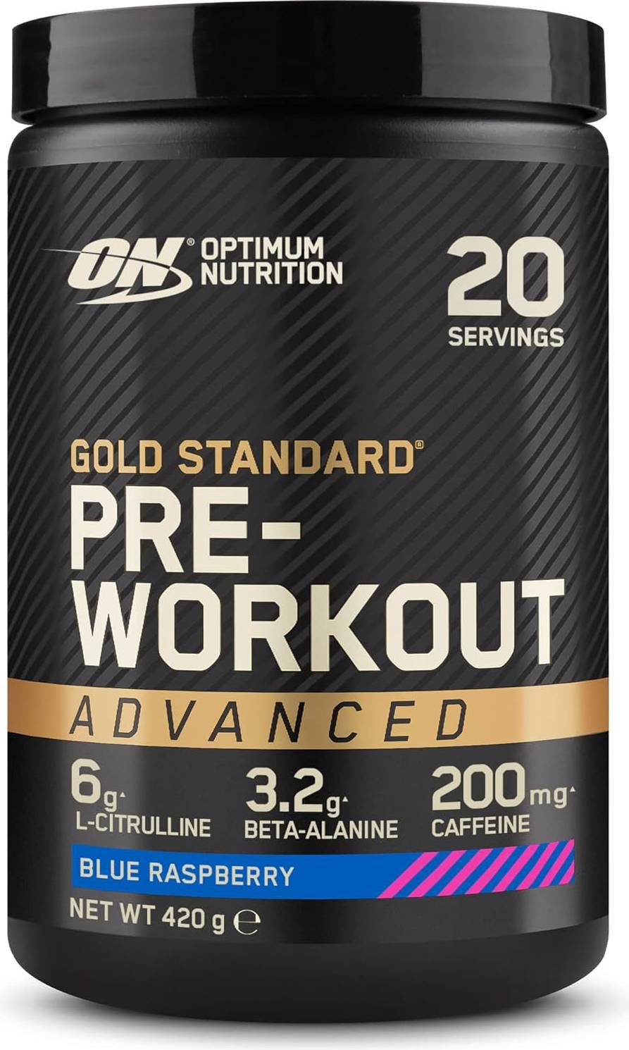 Gold Standard Pre-Workout Advanced Blue Raspberry 420g