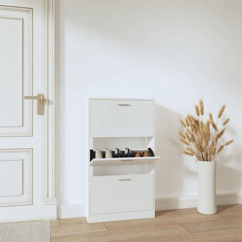 vidaXL High gloss Shoe Rack