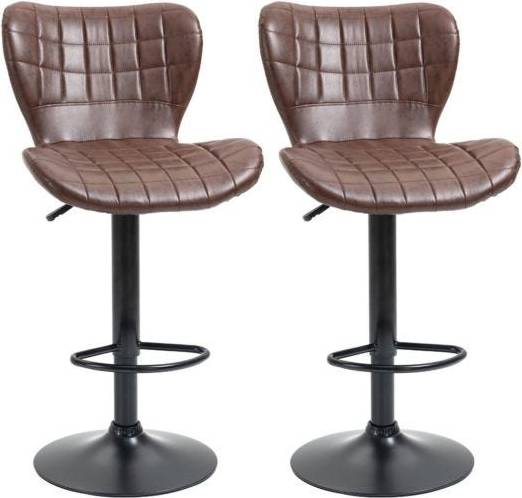 Homcom Leather Brown
