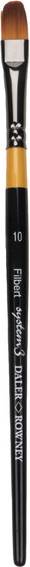 System 3 Daler Rowney Brush Filbert 0/10