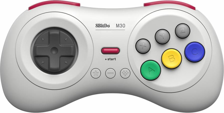 8Bitdo M30 Bluetooth Controller for Switch, Windows and Android, 6-Button Layout for SEGA’s Classic Games