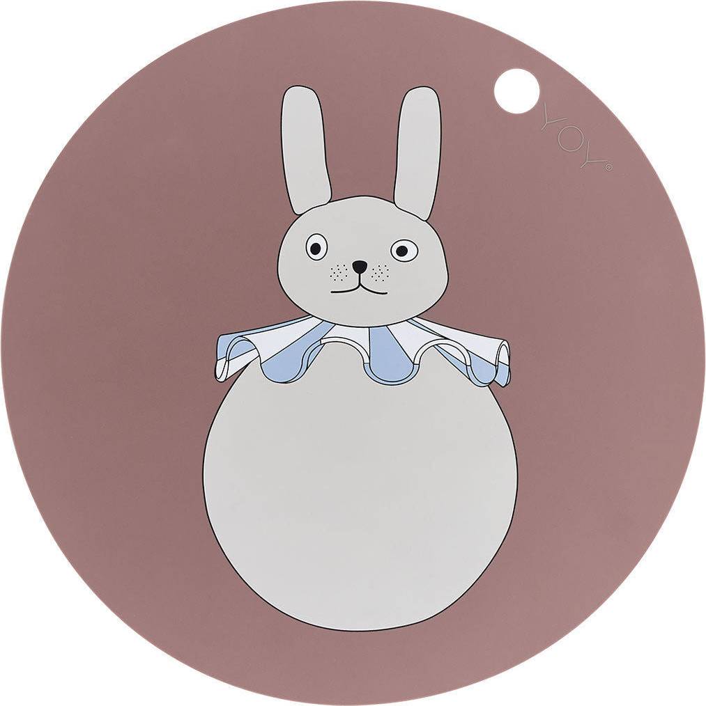 Placemat Rabbit Pompom Clay