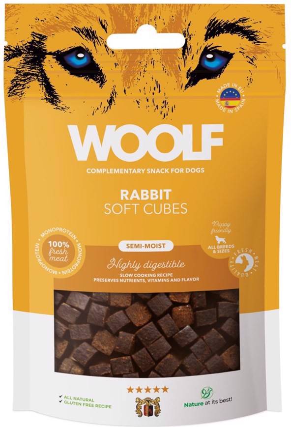 Woolf Soft Cubes Rabbit 100 g