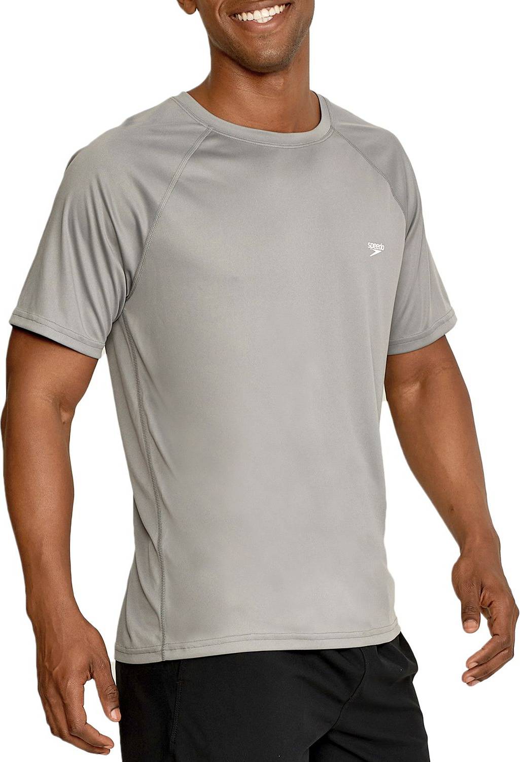 Rash guard men Speedo Men's Quick-Dry UPF Rash Guard - Monument