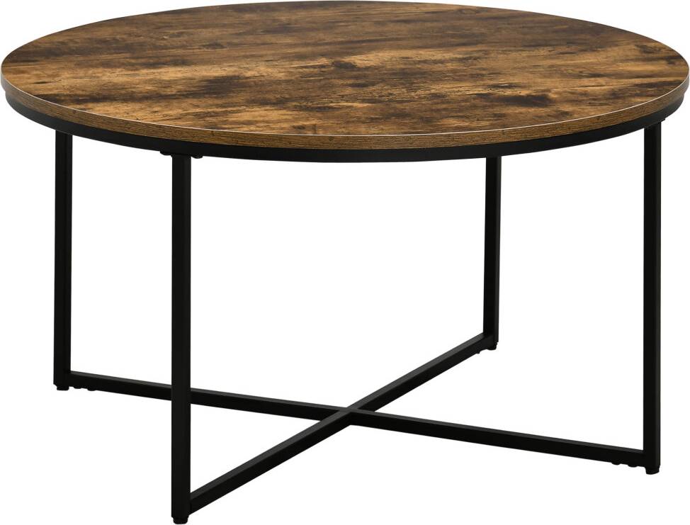 Homcom Industrial Round Coffee Table
