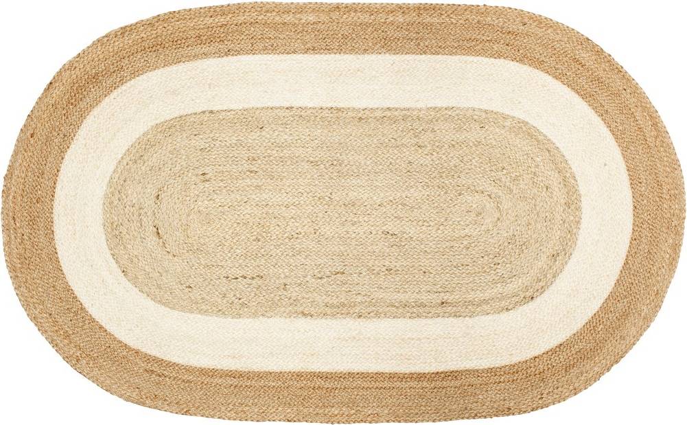 Dixie Elin Rug Oval Patterned Rugs Jute Natural Beige, Natural