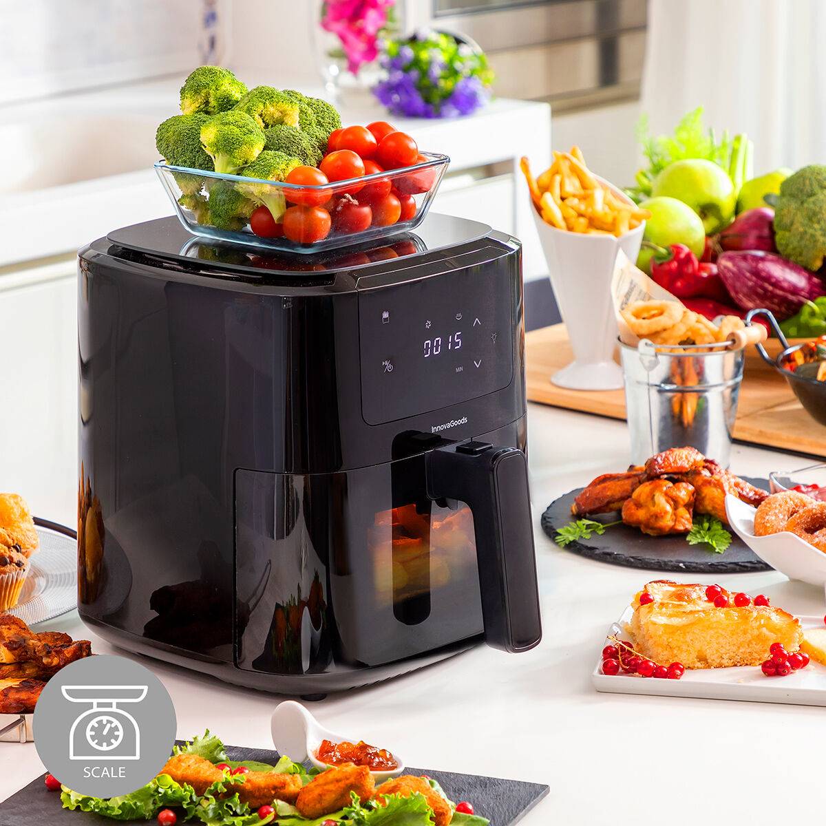 Airfryer 5000 InnovaGoods Vektskala Fryinn Balance 5000