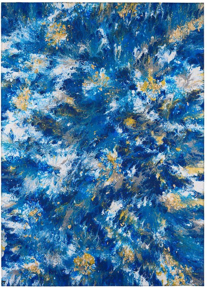 Addison Karina Abstract Blue, Gold