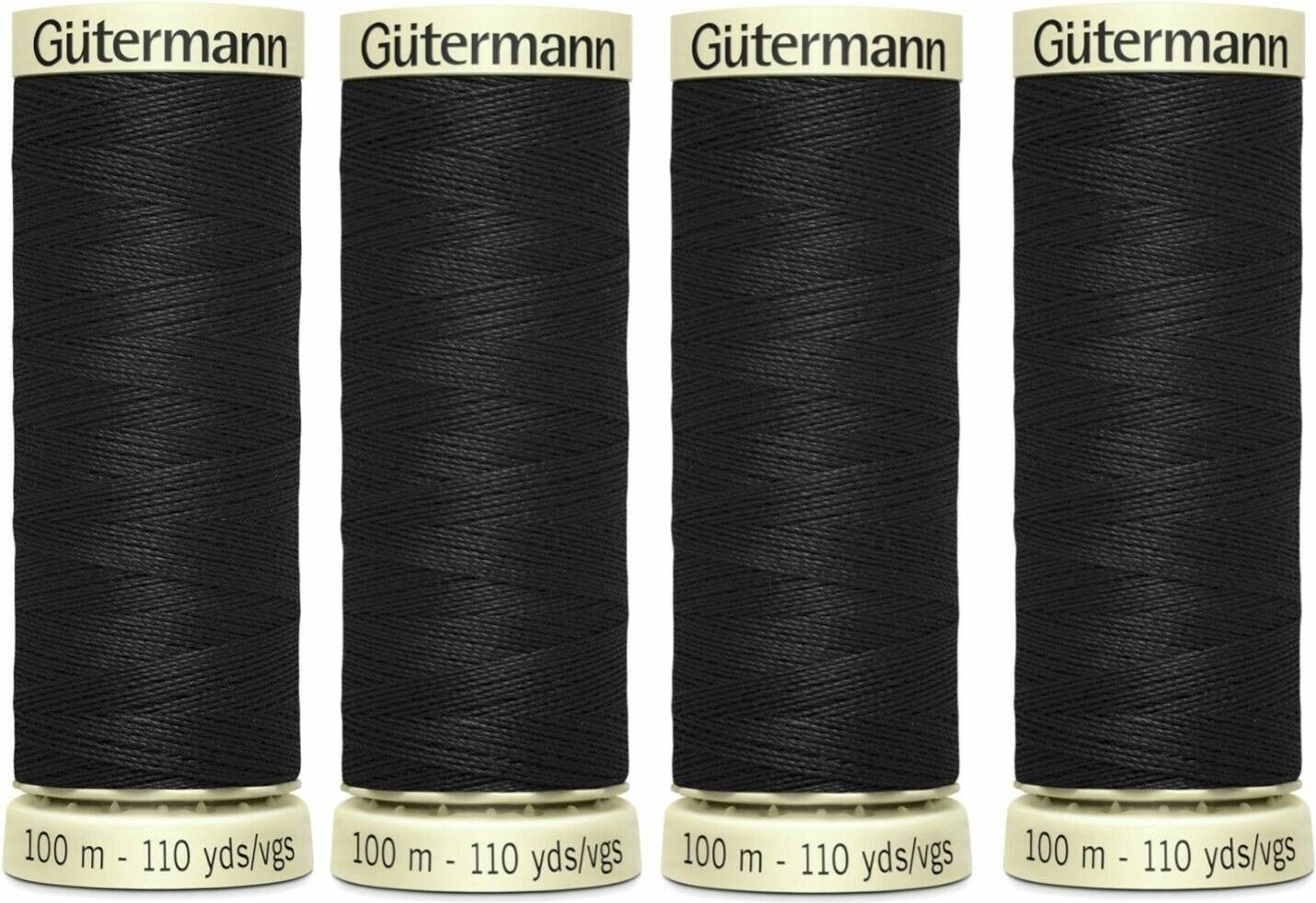 Sytråd Polyester 000 Sort 100m