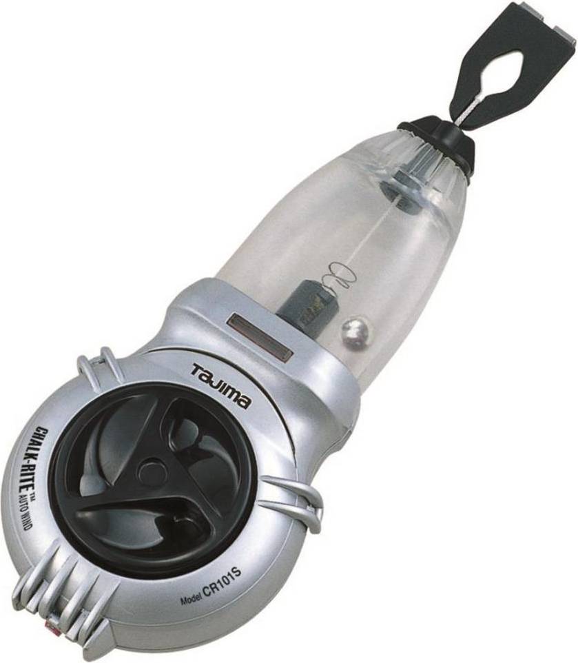 Tajima CHALK-RITE Auto Rewind Chalk Snap-Line Measurement Tape