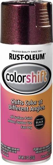 Pink spray paint Rust-Oleum Champagne Color Shift Spray