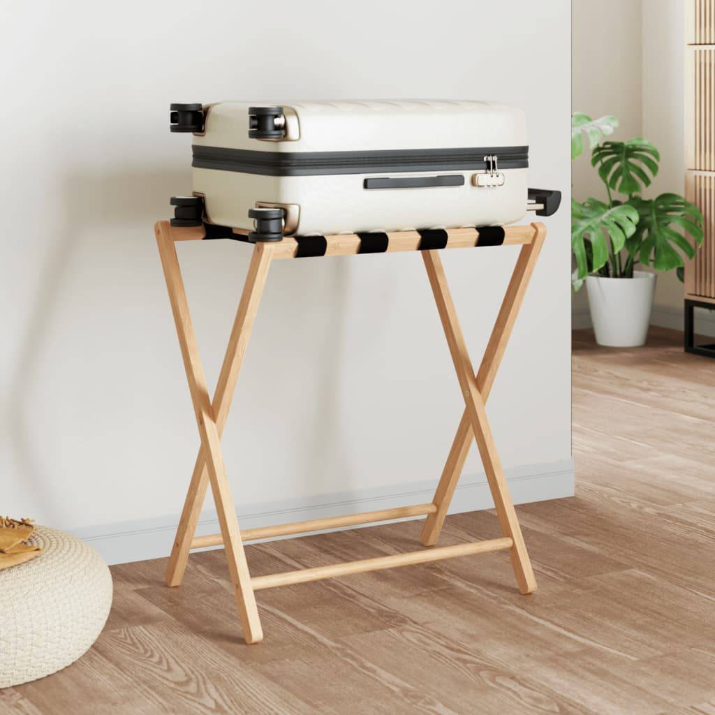 vidaXL Luggage Rack Foldable Suitcase Storage Bench