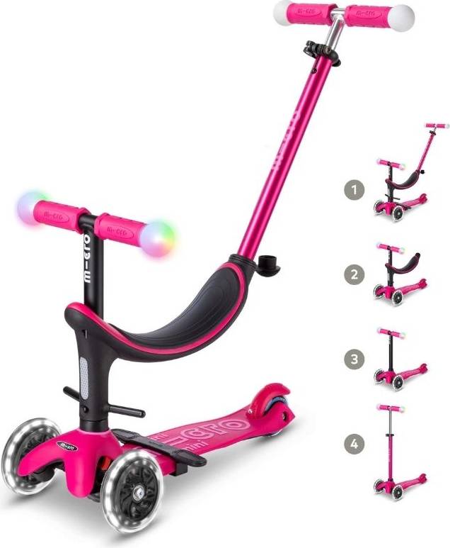 Micro scooters Micro Mini2Grow Magic LED Scooter Pink