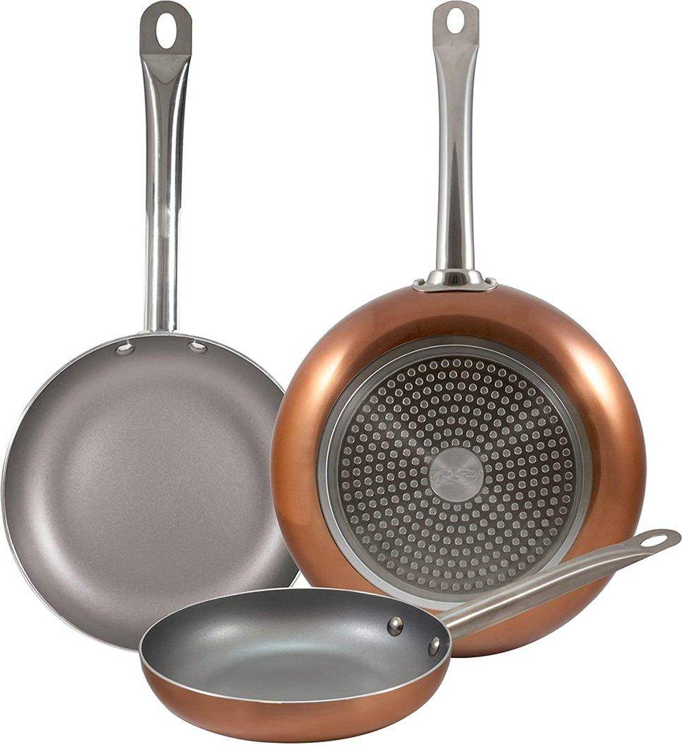 Copper pan set San Ignacio Optimum Plus Press Cookware Set 3 Parts