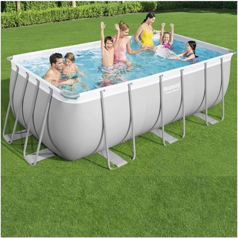 Above ground swimming pool Bestway Power Steel 13ft Above Ground Rectangular Frame Pool 48' Deep