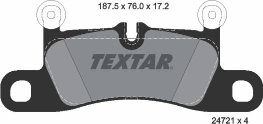 Textar Brake Pad Set 2472101