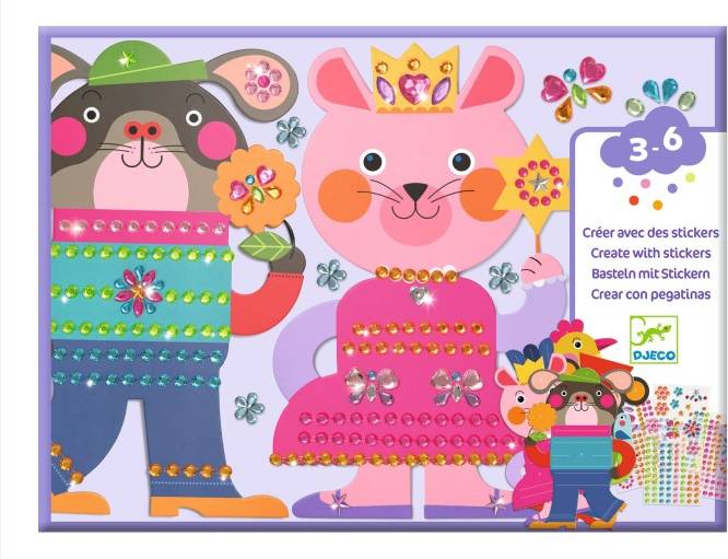 Djeco Create With Stickers Sparkles